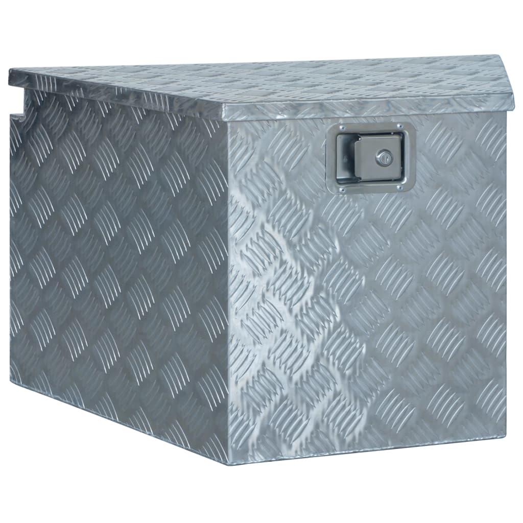 Vidaxl Box en aluminium 737 381x410x460 mm de couleur argentée