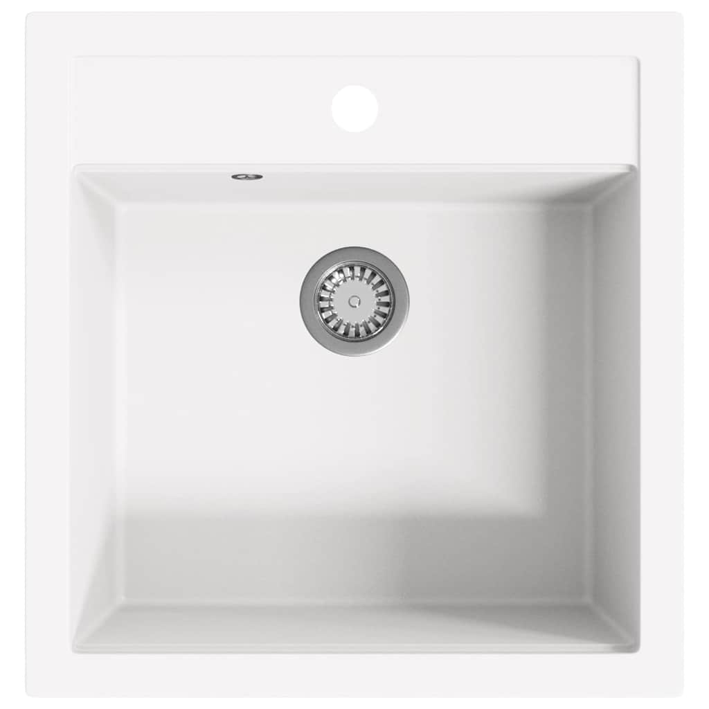 Vidaxl pair simple bol de granit blanc
