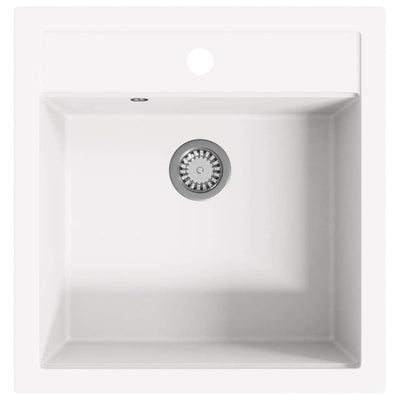 Vidaxl pair simple bol de granit blanc