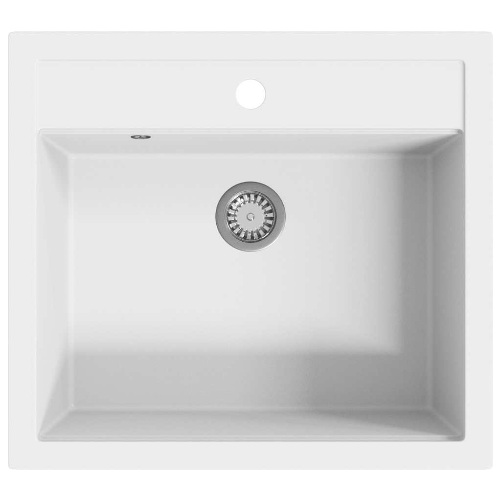 Vidaxl pair simple bol de granit blanc