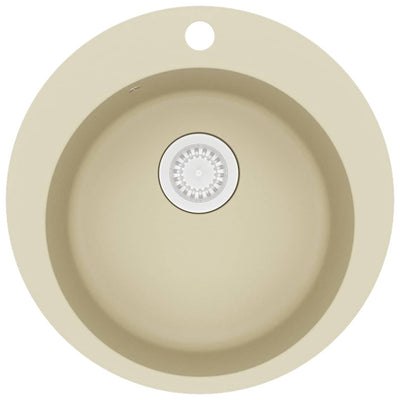 Réévier de vidaxl récipient unique autour du granit beige