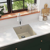Vidaxl lavabo bol simple de beige de granit - afbeelding 1