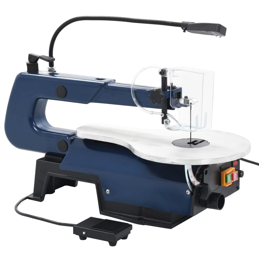Vidaxl Miggull Saw Machine électrique avec pédale de pied et lumière LED 125 W