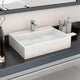 Vidaxl Washbasin 50x38x13 cm en marbre minéral moulé moulé blanc
