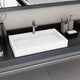 Vidaxl Washbasin 80x46x11 cm en marbre minéral moulé moulé blanc