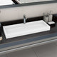 Vidaxl Washbasin 120x46x11 cm en marbre minéral moulé moulé blanc