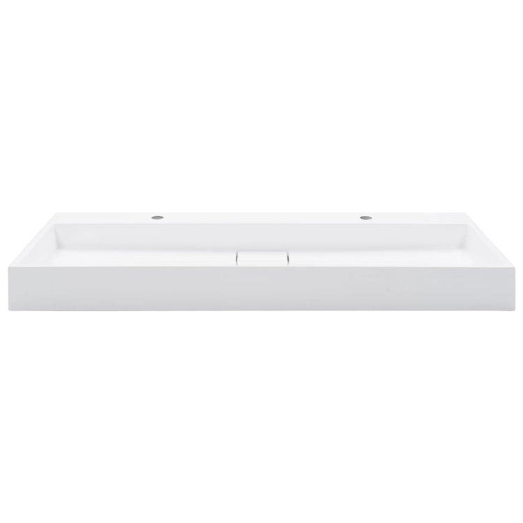 Vidaxl Washbasin 120x46x11 cm en marbre minéral moulé moulé blanc