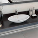 Vidaxl Washbasin 59.3x35.1x10.7 cm en marbre minéral moulé moulé blanc