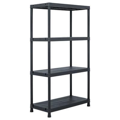 Vidaxx étagères de rangement 5 pcs 60x30x138 cm plastique noir