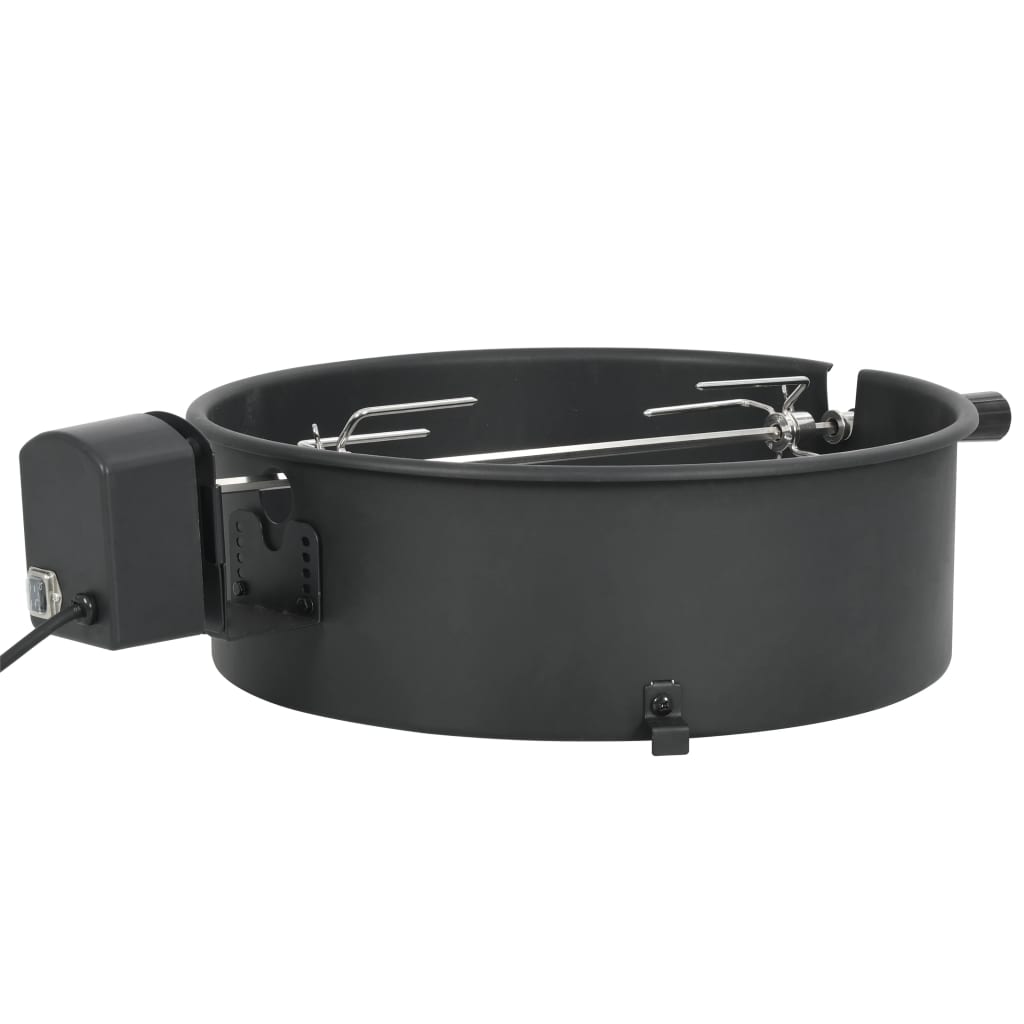 Vidaxl BBQ Ronisserie Anneau 47 cm noir