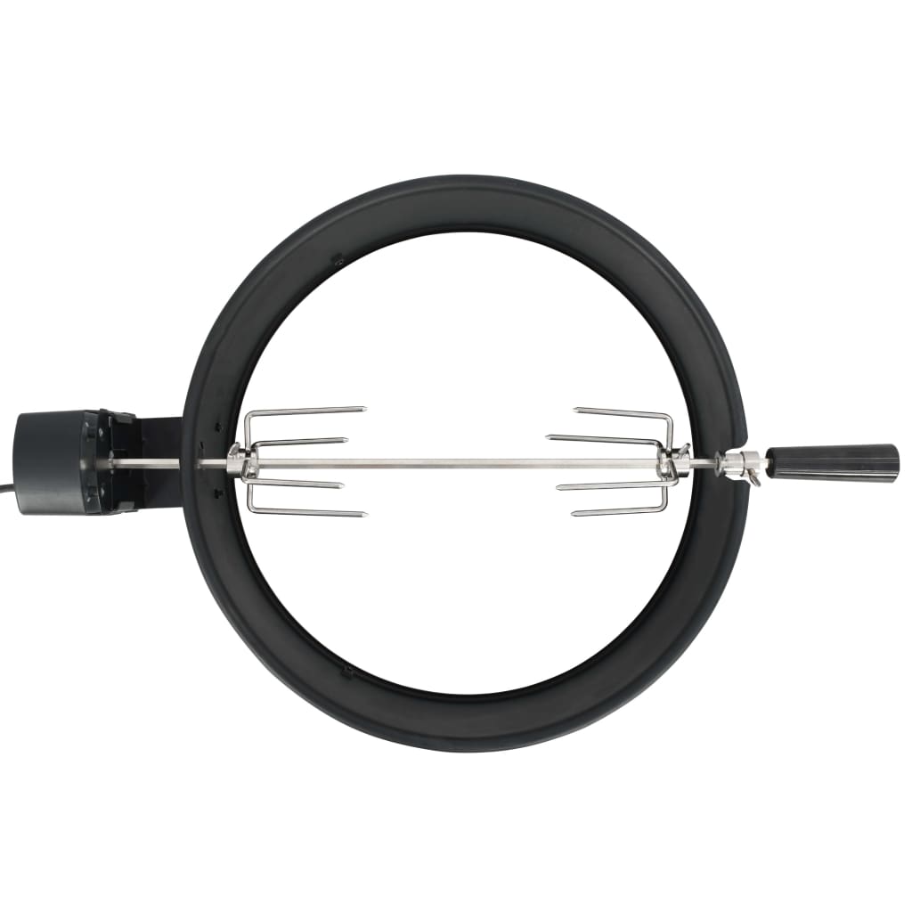 Vidaxl BBQ Ronisserie Anneau 47 cm noir