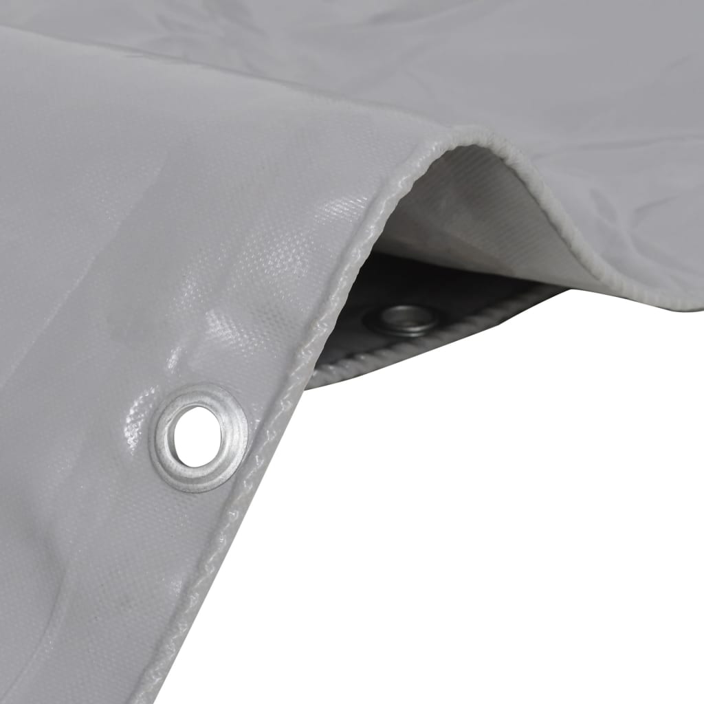 Dispositif Vidaxl 650 g m² 1,5x10 m gris