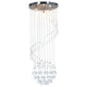 Vidaxl Plafond lampe avec des perles de cristal Spiral G9 Colore