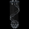 Vidaxl Plafond lampe avec des perles de cristal Spiral G9 Colore