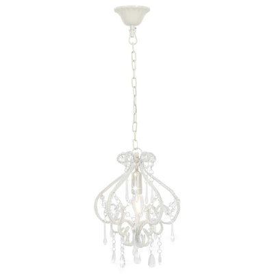 Vidaxl plafond avec des perles autour de E14 blanc