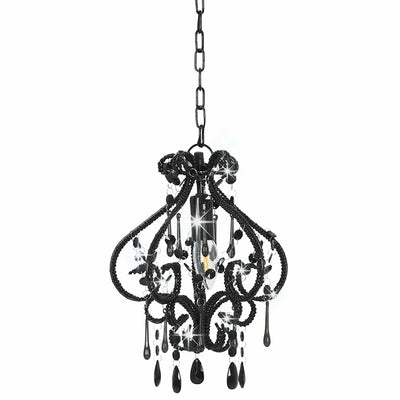 Vidaxl plafond avec des perles autour de E14 Black