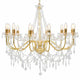 Lustre vidaxl avec perles 12xe14 colorés en or