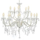 Vidaxl Chandelier 2-LAAGS 15XE14 BLANC
