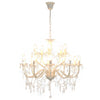 Vidaxl Chandelier 2-LAAGS 15XE14 BLANC