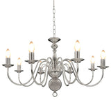 Vidaxl Chandelier 8XE14 Couleurs en argent - afbeelding 1