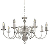 Vidaxl Chandelier 8XE14 Couleurs en argent - afbeelding 2