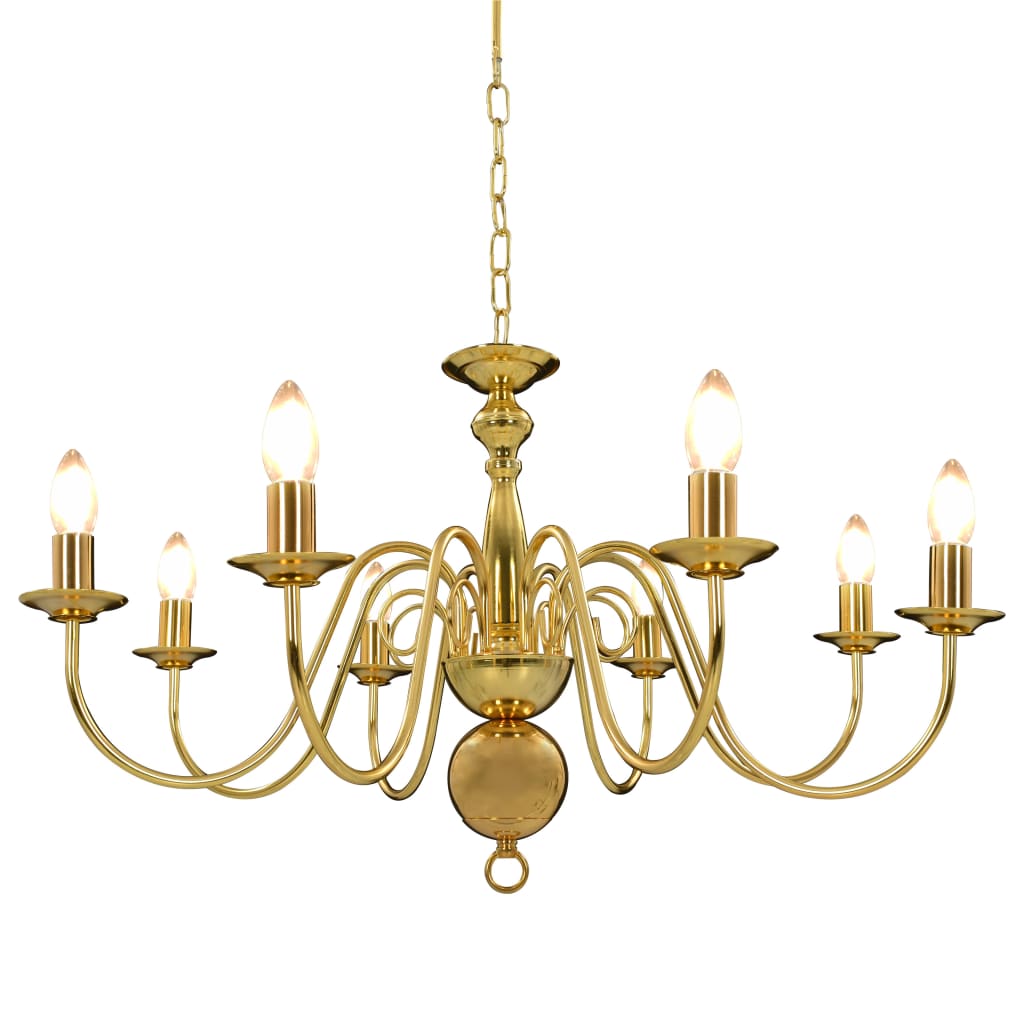Vidaxl lustre 8xe14 or couleur or
