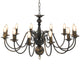 Vidaxl lustre 12xe14 Antiques noires