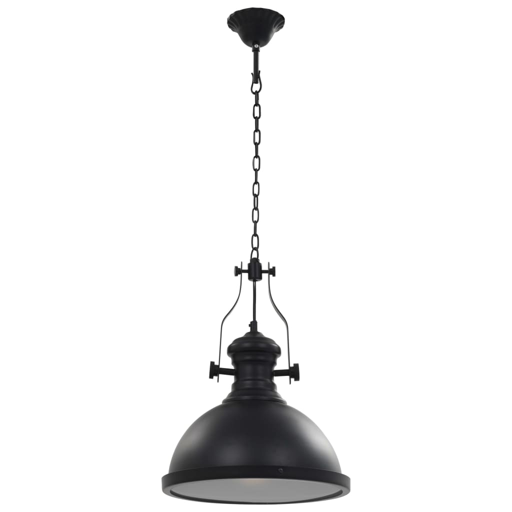Lampe de plafond vidaxl autour de E27 noir