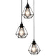 Vidaxl Plafond Lampe à forme de diamant 3xe27 noir