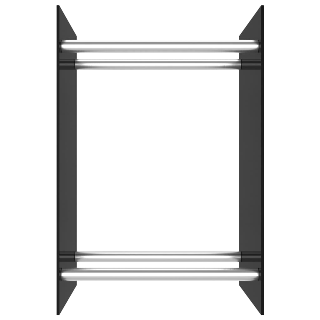 Violet de vidaxl 40x35x60 cm en verre noir