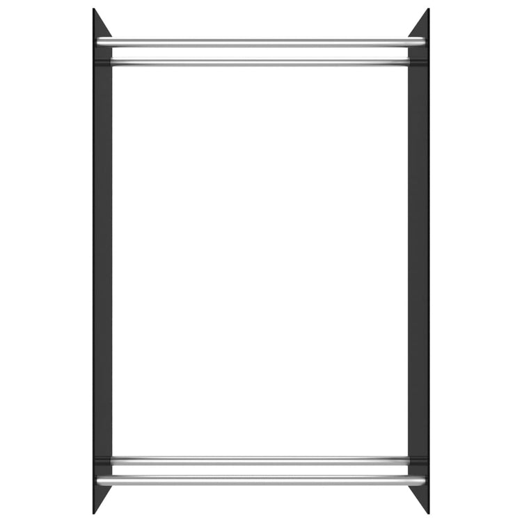 Vidaxl foyer 80x35x120 cm en verre noir