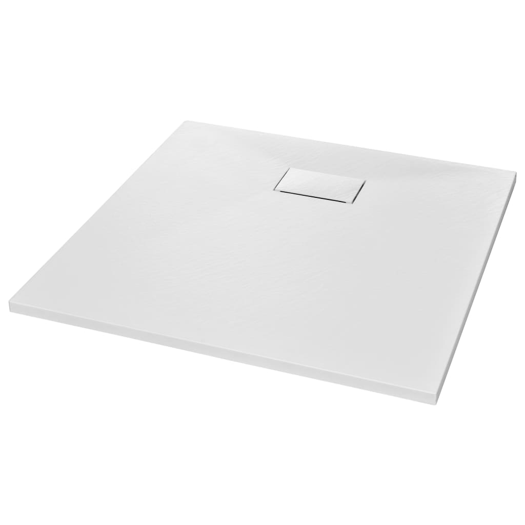 Bac de douche vidaxl 80x80 cm smc blanc