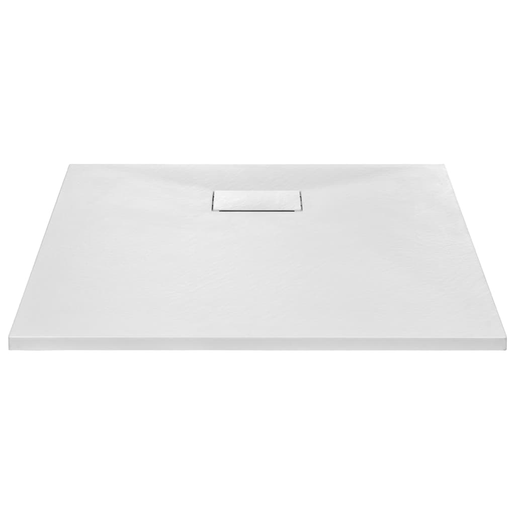 Bac de douche vidaxl 90x90 cm smc blanc