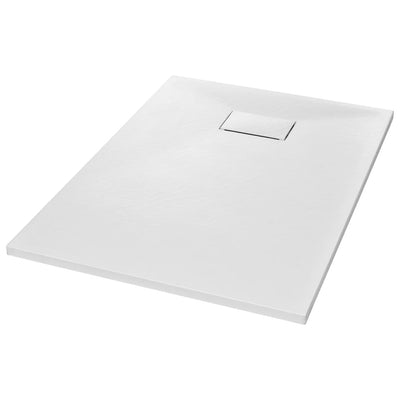 Bac de douche vidaxl 100x70 cm smc blanc