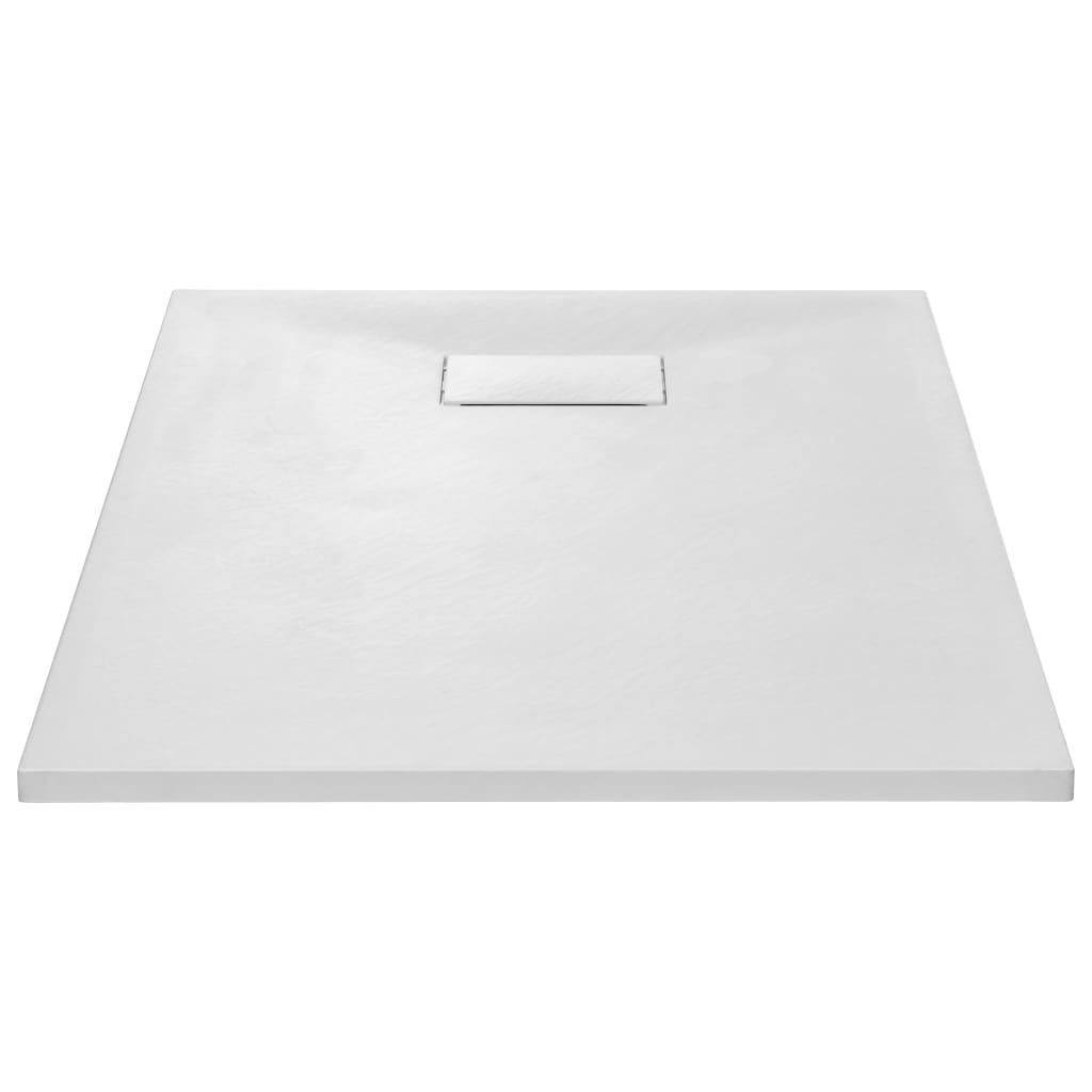 Bac de douche vidaxl 100x70 cm smc blanc