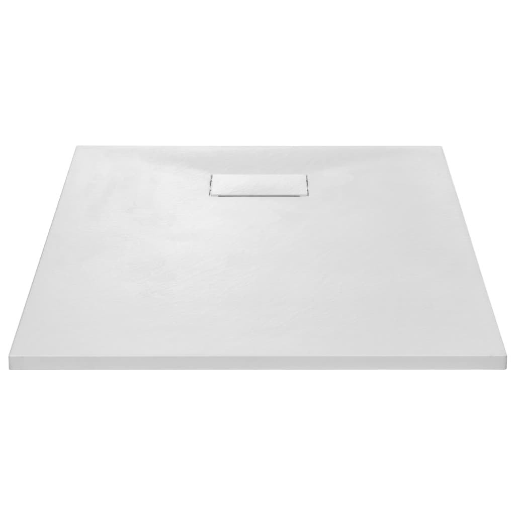 Bac de douche vidaxl 100x80 cm smc blanc