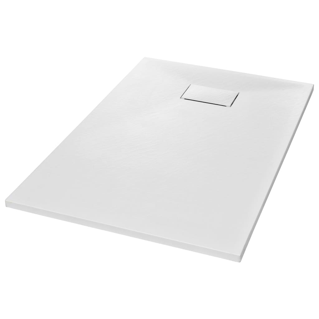 Bac de douche vidaxl 120x70 cm smc blanc