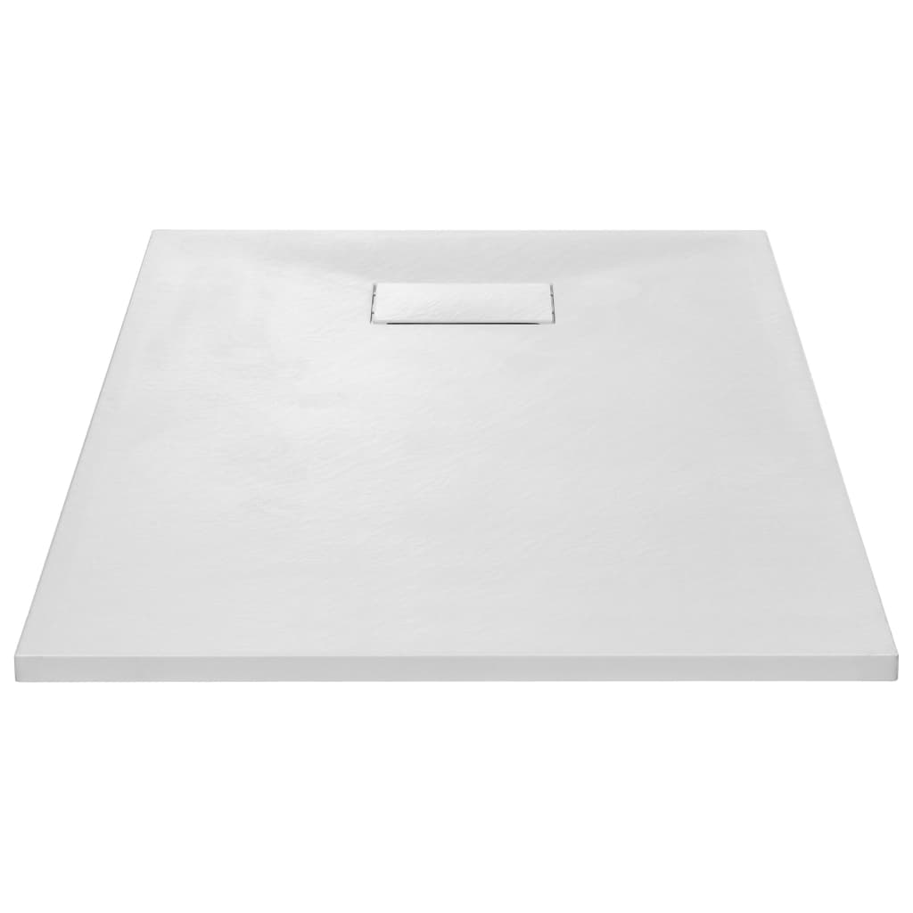 Bac de douche vidaxl 120x70 cm smc blanc