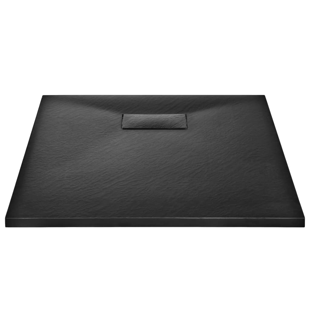 Bac de douche vidaxl 90x70 cm smc noir