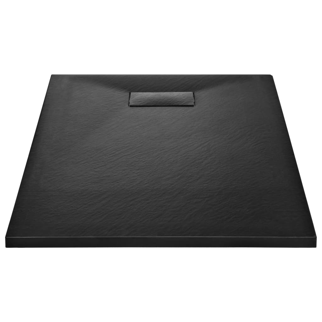 Bac de douche vidaxl 100x80 cm smc noir