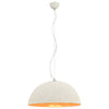 Lampe suspendue vidaxl E27 Ø50 cm blanc et or