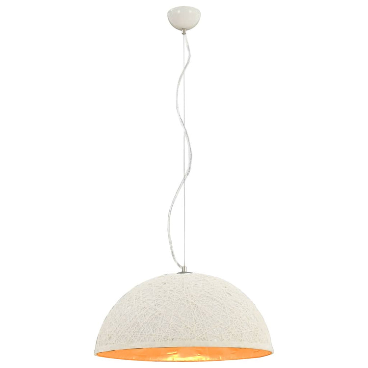 Lampe suspendue vidaxl E27 Ø50 cm blanc et or