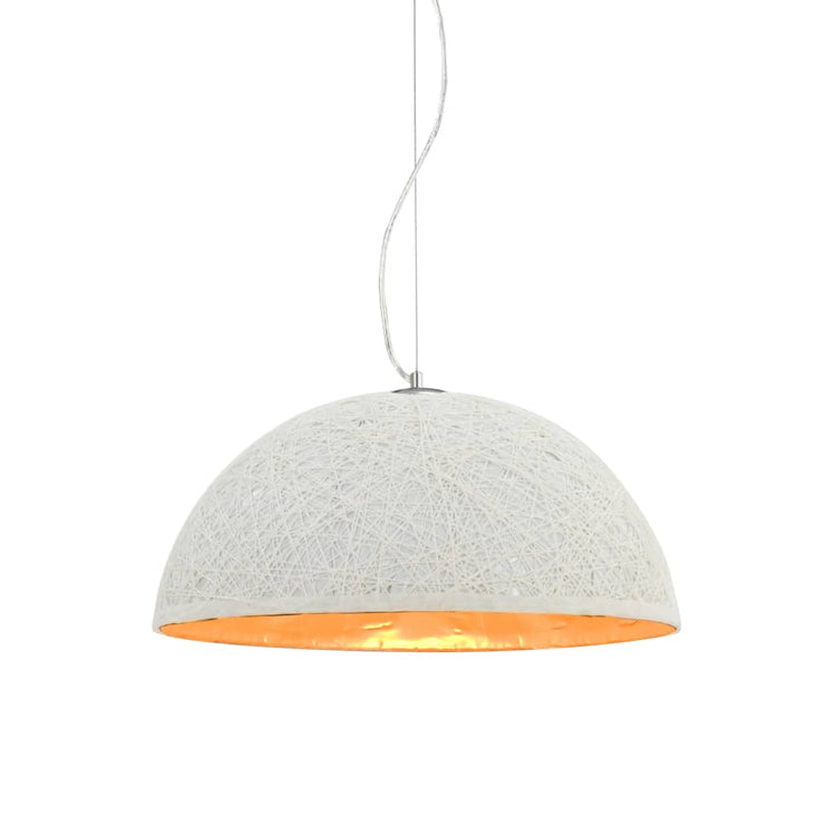 Lampe suspendue vidaxl E27 Ø50 cm blanc et or