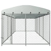 Vidaxl Chienne de chien pour l'extérieur avec toit 7.6x3.8x2,3 m