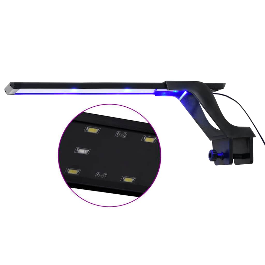 Lampe d'aquarium Vidaxl avec une limite de pince 35 à 55 cm bleu et blanc