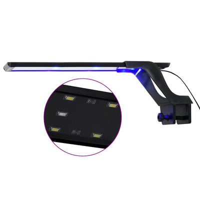 Lampe d'aquarium Vidaxl avec une limite de pince 35 à 55 cm bleu et blanc