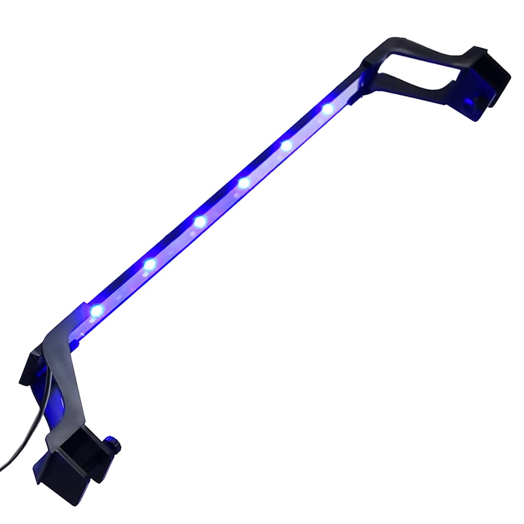 Lampe d'aquarium Vidaxl avec des pinces LED 55-70 cm bleu et blanc