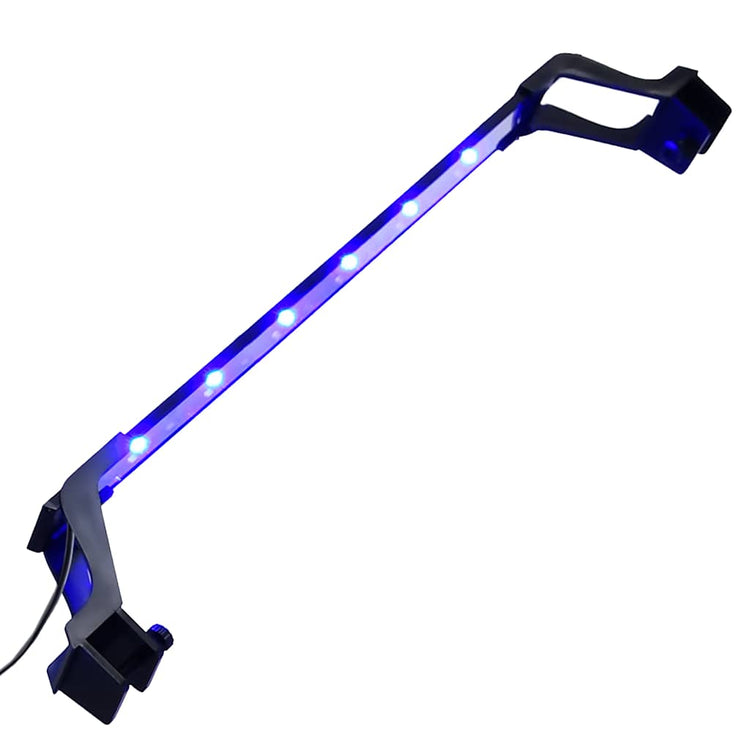 Lampe d'aquarium Vidaxl avec des pinces LED 55-70 cm bleu et blanc