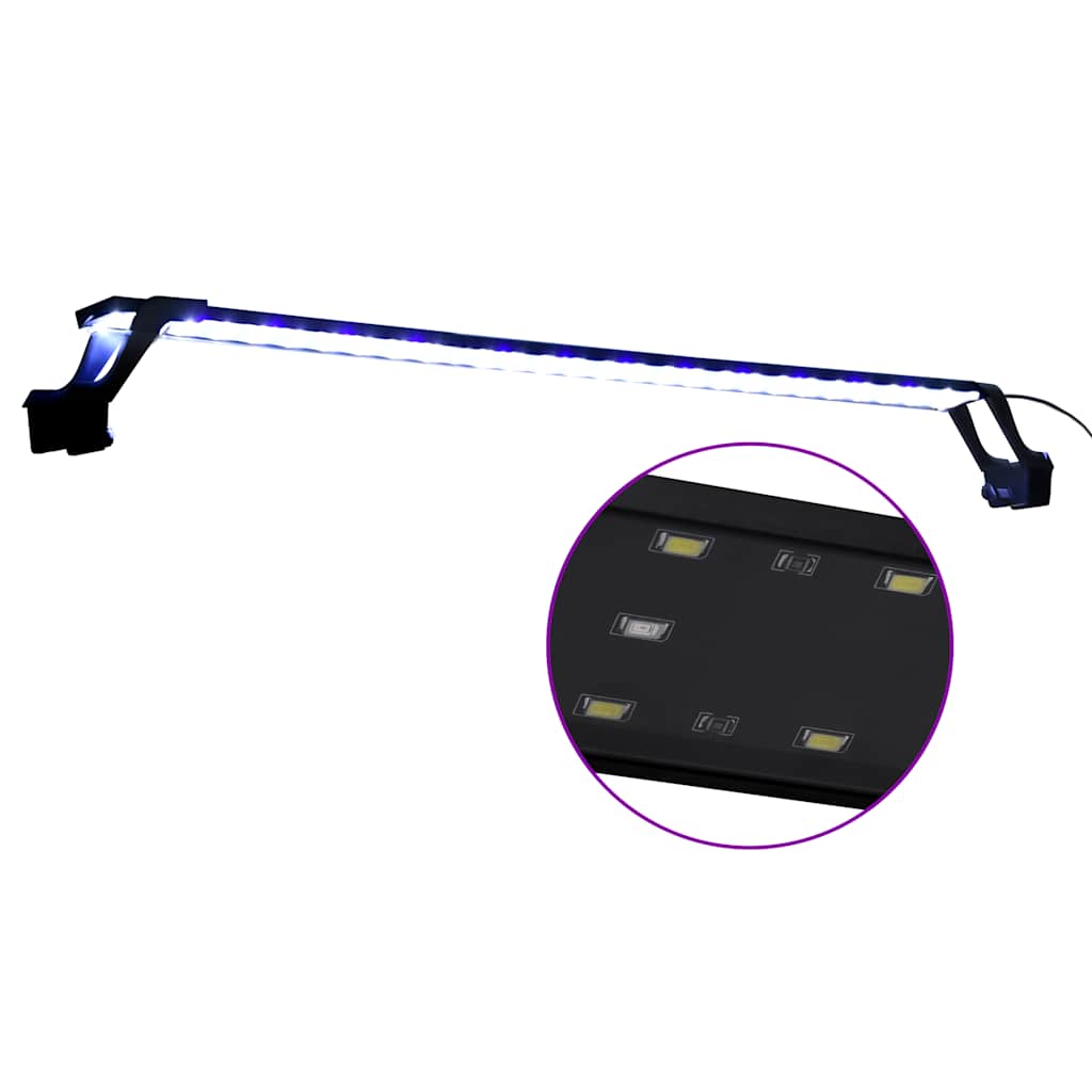 VidaXL lampe d'aquarium avec pinces LED 90-105 cm bleu et blanc