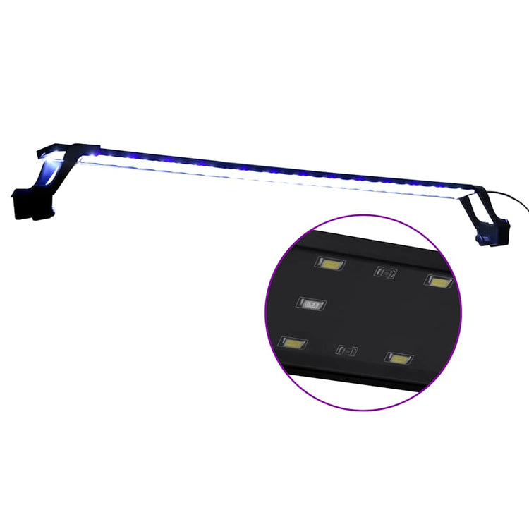 VidaXL lampe d'aquarium avec pinces LED 90-105 cm bleu et blanc